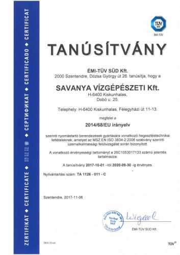 Tanúsítvány